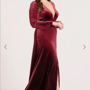 COPY - Jenny Yoo Malia Dark Berry Bridesmaid dress.